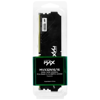 MEMORIA UDIMM MACROVIP MAX, MVX32N16/16, 16GB DDR4-3200MHZ PC4-25600, CL16, 288-PIN - MEM RAM 16G MV MAX 3.20G DDR4