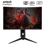 MONITOR CURVO TEROS TE-2765G, 27" 2K QHD VA, 165 HZ, 1 MS, HDMI, DP, PIVOT - MON TE 27 QHD 165HZ 1MS CURV