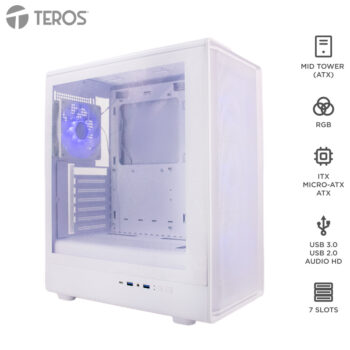 CASE GM ATX  TE1329 WHITE