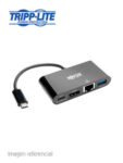 ADAPTADOR TRIPP-LITE U444-06N-HGUB-C, USB-C A HDMI, USB, LAN GBE, THUNDERBOLT 3, CARGA PD. - ADAPT USB-C A HDMI,RJ45,USB 3.